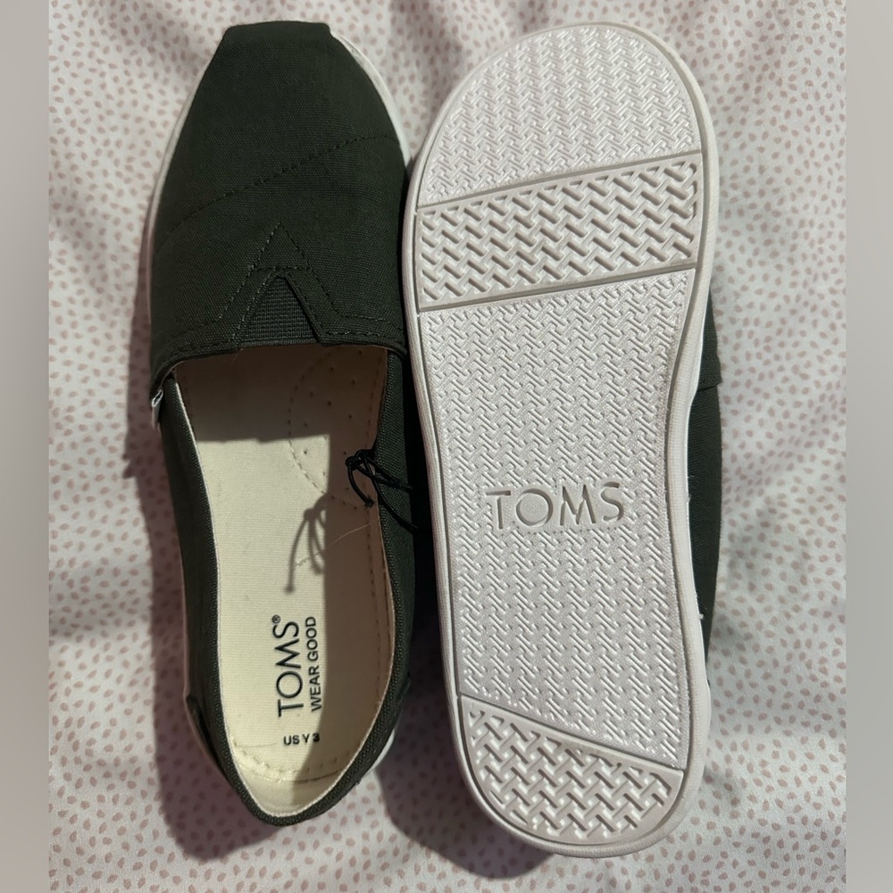 TOMS Kids Sneakers in Dark Green